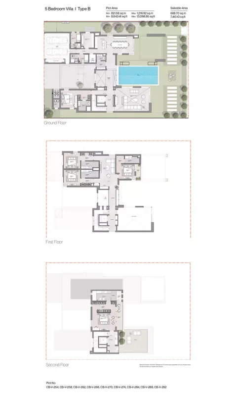Floor plan, 5 Beds, 7,413 sq ft