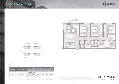 Floor plan, 3 Beds, 1,632 sq ft
