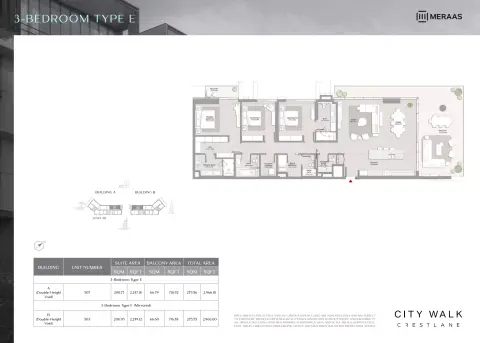 Floor plan, 3 Beds, 2,960 sq ft