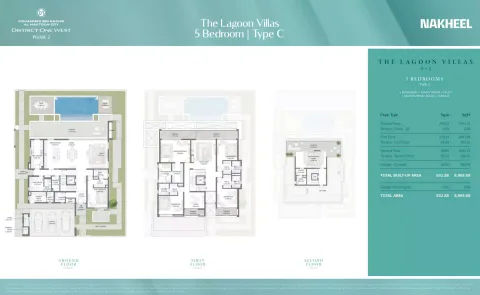 Floor plan, 5 Beds, 8,965 sq ft