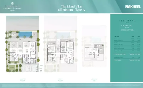 Floor plan, 6 Beds, 11,015 sq ft