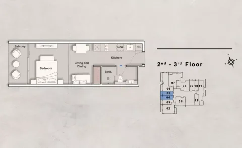 Floor plan, Studio, 431 sq ft