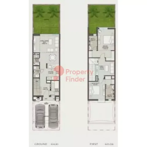 Floor plan, 2 Beds, 1,344 sq ft