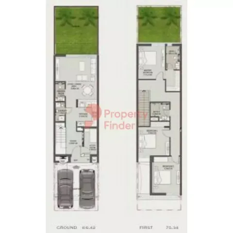 Floor plan, 3 Beds, 1,525 sq ft