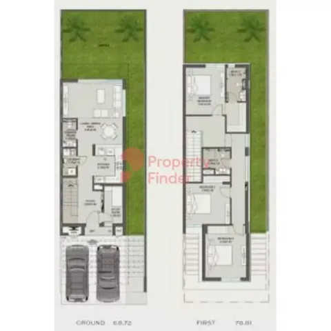 Floor plan, 3 Beds, 1,587 sq ft