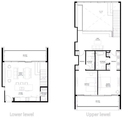 Floor plan, 2 Beds, 2,234 sq ft