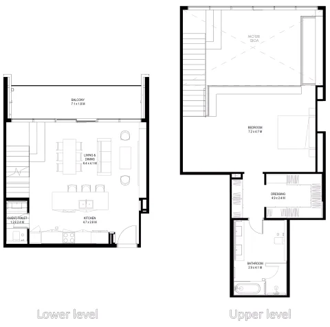 Floor plan, 2 Beds, 1,784 sq ft