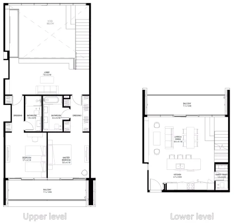 Floor plan, 2 Beds, 2,250 sq ft