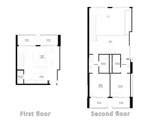 Floor plan, 2 Beds, 2,330 sq ft
