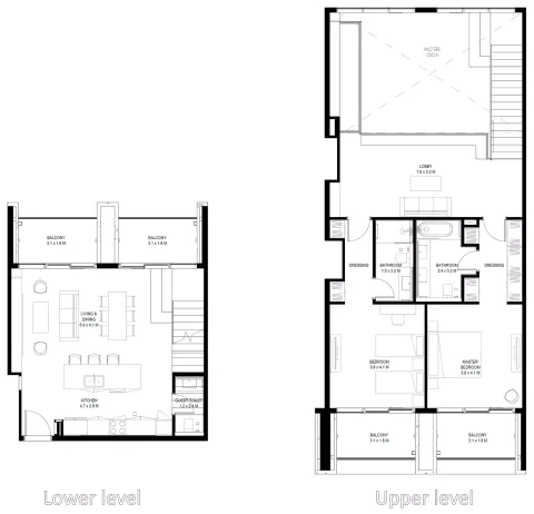 Floor plan, 2 Beds, 2,246 sq ft