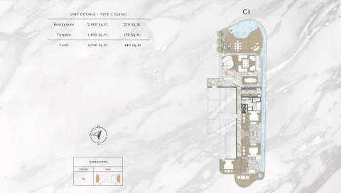 Floor plan, 3 Beds, 4,730 sq ft