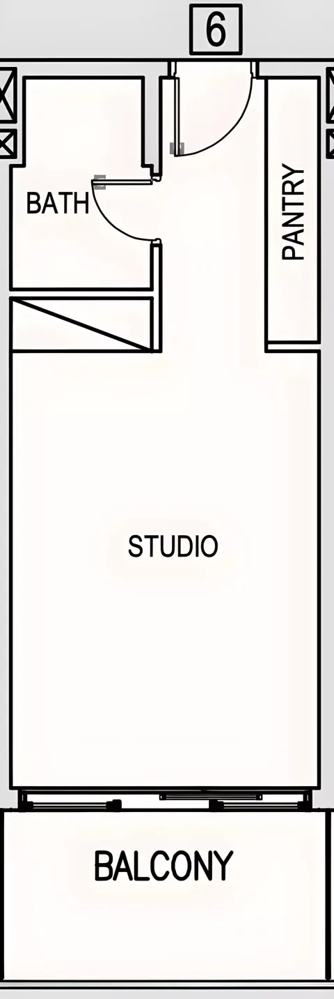 Floor plan, Studio, 0 sq ft