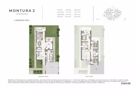 Floor plan, 3 Beds, 3,015 sq ft