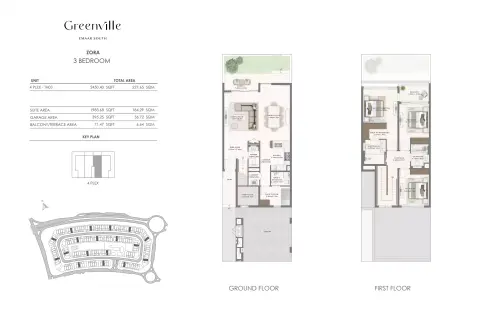 Floor plan, 3 Beds, 2,450 sq ft