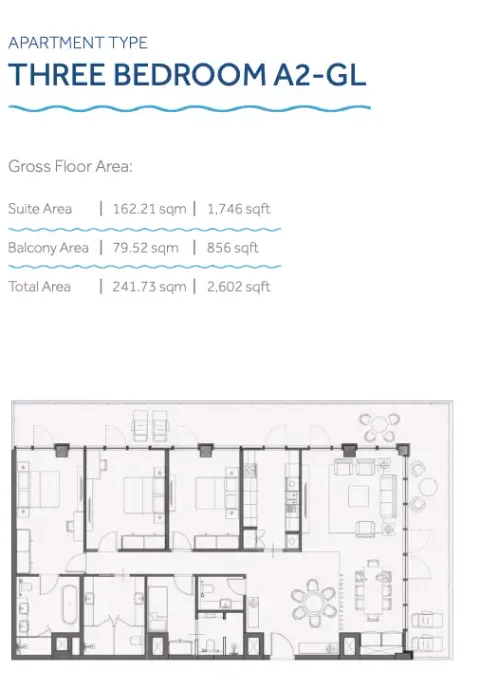 Floor plan, 3 Beds, 2,602 sq ft