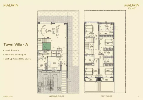 Floor plan, 4 Beds, 2,686 sq ft