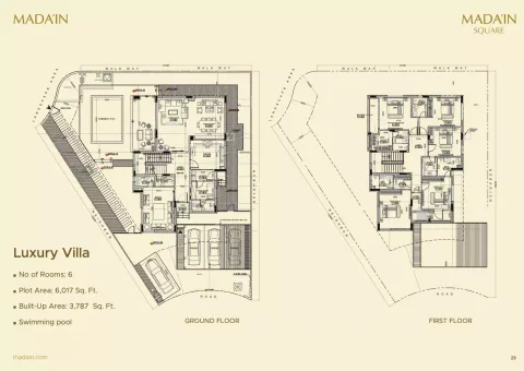 Floor plan, 6 Beds, 3,787 sq ft