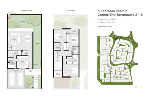 Floor plan, 3 Beds, 2,691 sq ft