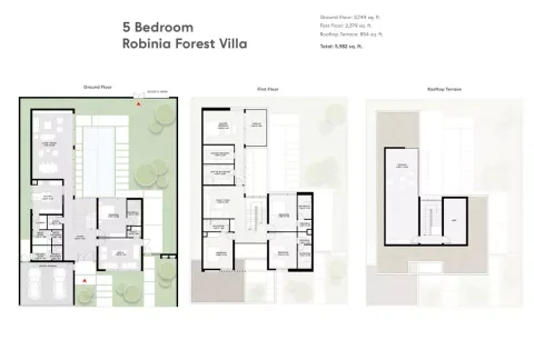 Floor plan, 5 Beds, 5,982 sq ft