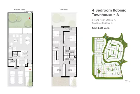 Floor plan, 4 Beds, 2,655 sq ft