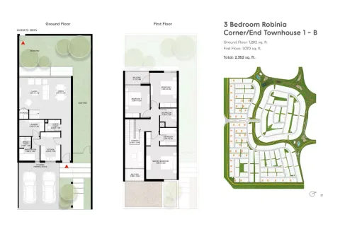 Floor plan, 3 Beds, 2,352 sq ft