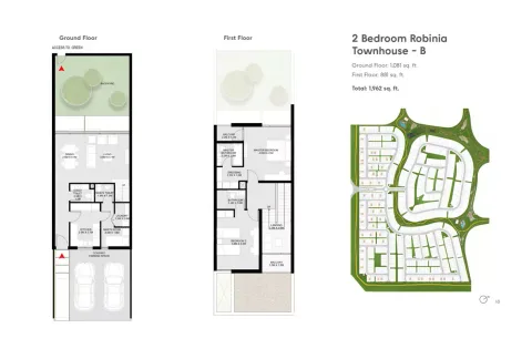 Floor plan, 2 Beds, 1,962 sq ft