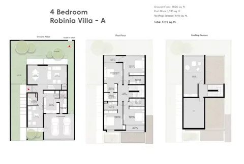 Floor plan, 4 Beds, 4,176 sq ft