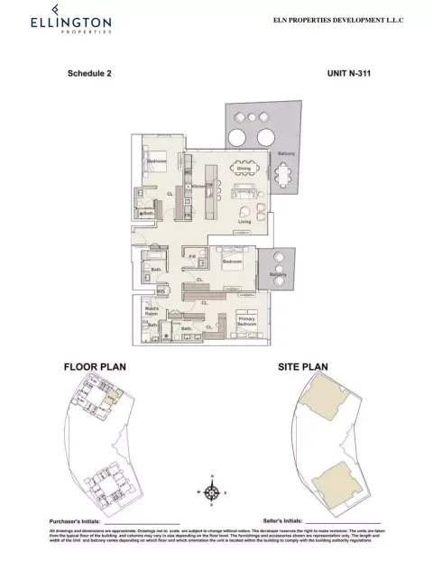 Floor plan, 3 Beds, 2,570 sq ft