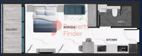 Floor plan, Studio, 0 sq ft