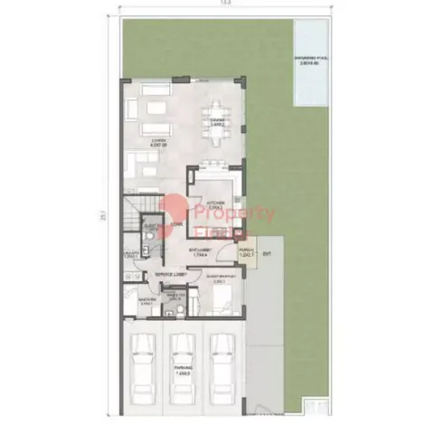 Floor plan, 4 Beds, 3,552 sq ft
