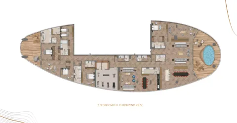 Floor plan, 5 Beds, 0 sq ft