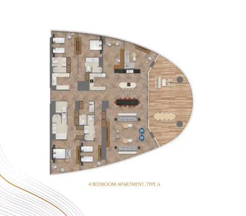 Floor plan, 4 Beds, 0 sq ft