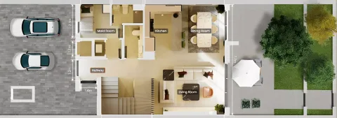 Floor plan, 3 Beds, 2,279 sq ft