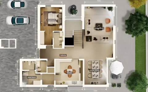 Floor plan, 5 Beds, 4,452 sq ft