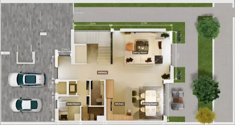 Floor plan, 4 Beds, 3,113 sq ft