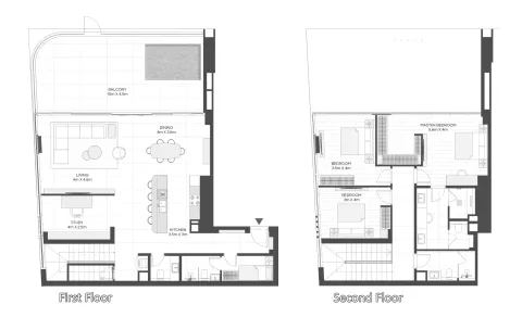 Floor plan, 3 Beds, 2,755 sq ft