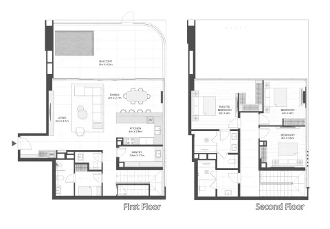 Floor plan, 3 Beds, 2,586 sq ft