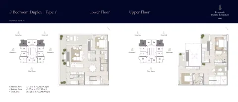 Floor plan, 3 Beds, 3,048 sq ft