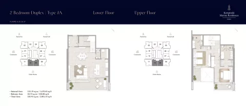 Floor plan, 2 Beds, 2,001 sq ft