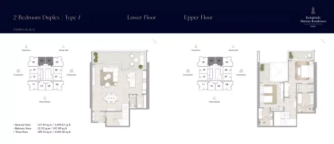 Floor plan, 2 Beds, 2,042 sq ft