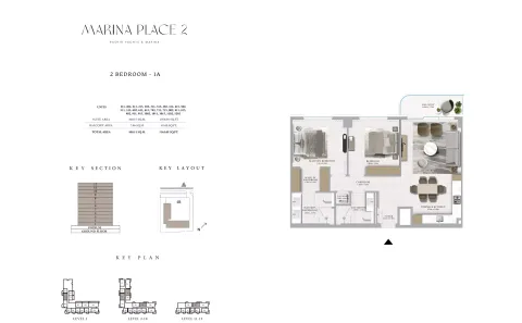 Floor plan, 2 Beds, 1,163 sq ft