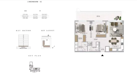 Floor plan, 2 Beds, 1,386 sq ft