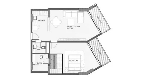 Floor plan, 1 Bed, 785 sq ft