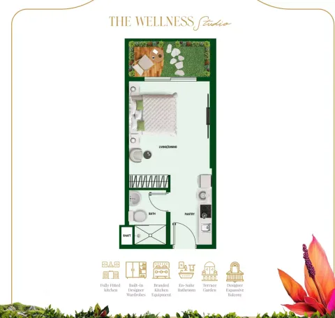 Floor plan, Studio, 0 sq ft