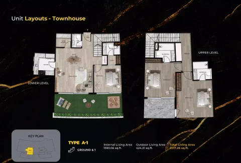 Floor plan, 3 Beds, 2,017 sq ft