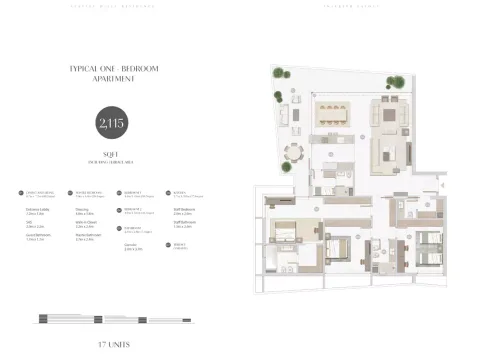 Floor plan, 3 Beds, 2,115 sq ft