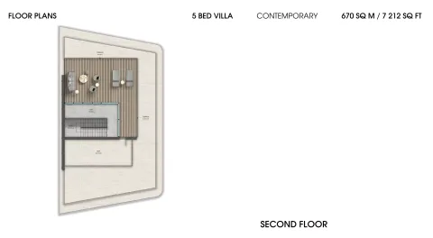 Floor plan, 5 Beds, 7,212 sq ft