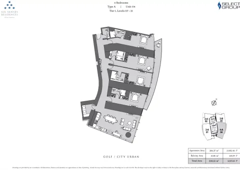Floor plan, 4 Beds, 5,773 sq ft