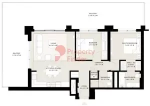 Floor plan, 2 Beds, 1,738 sq ft