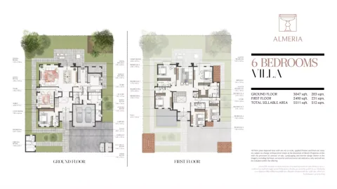 Floor plan, 6 Beds, 5,511 sq ft